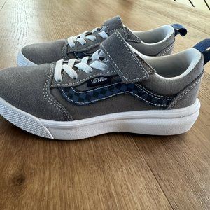 Vans Gray and Blue Kids Sneakers